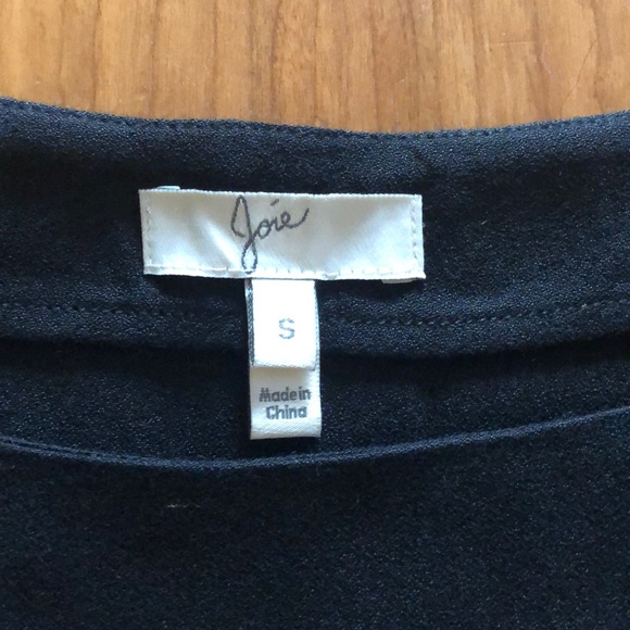 Joie Beige and Black Long Sleeved Shirt - Picture 2 of 3